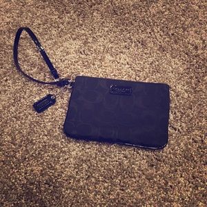Black Coach wristlet